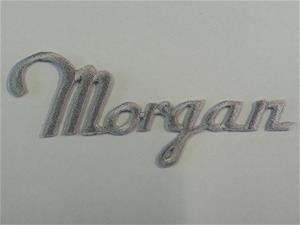 Broderet strygemærke Morgan
