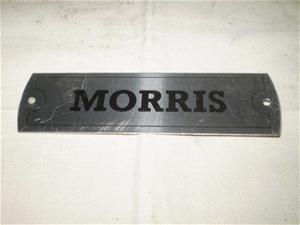 Navneplade metal Morris