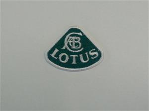 Broderet strygemærke Lotus